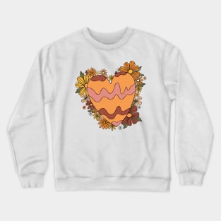 Brown hearts Crewneck Sweatshirt